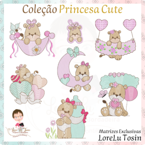 Matrizes de Bordado Princesa Cute