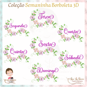 Matrizes Coleção Semanina Borboleta 3D