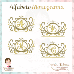 Matrizes Alfabeto Monograma-Brasões