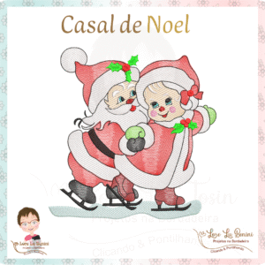 Matrizes Casal Noel Patinando